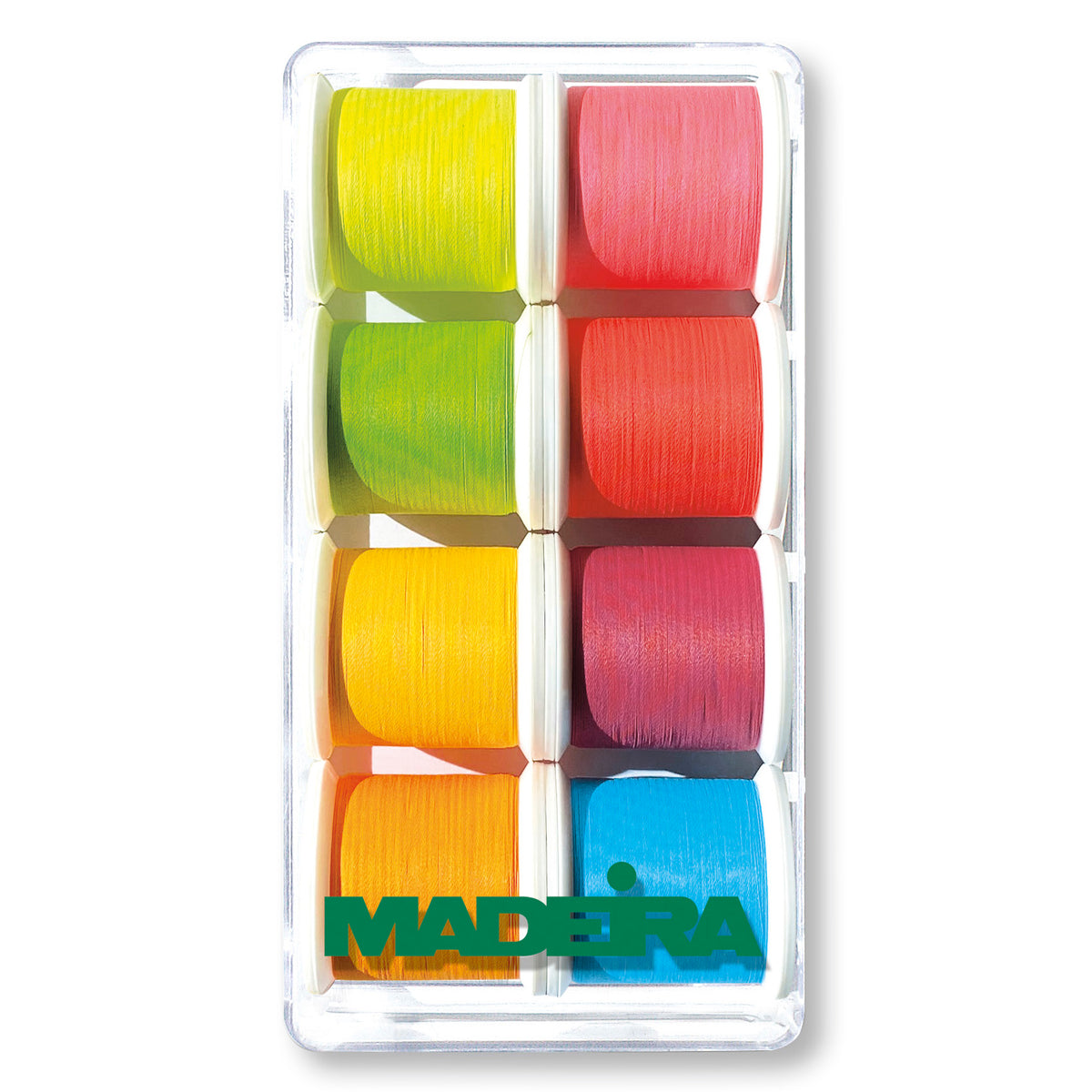 Madeira gift box of eight Frosted Matt No.40 embroidery thread spools