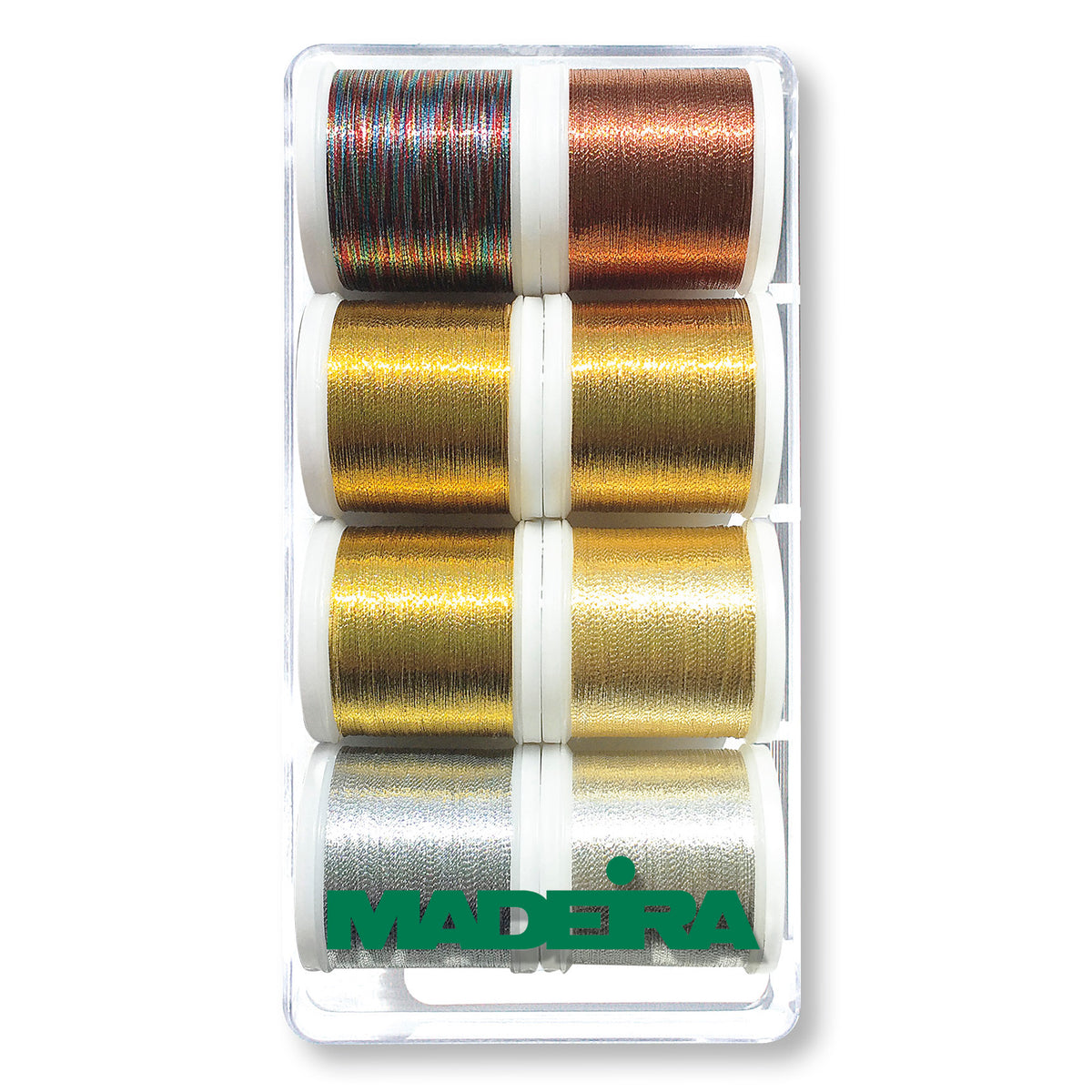 Madeira gift box of eight Metallic Brilliant No.40 thread spools