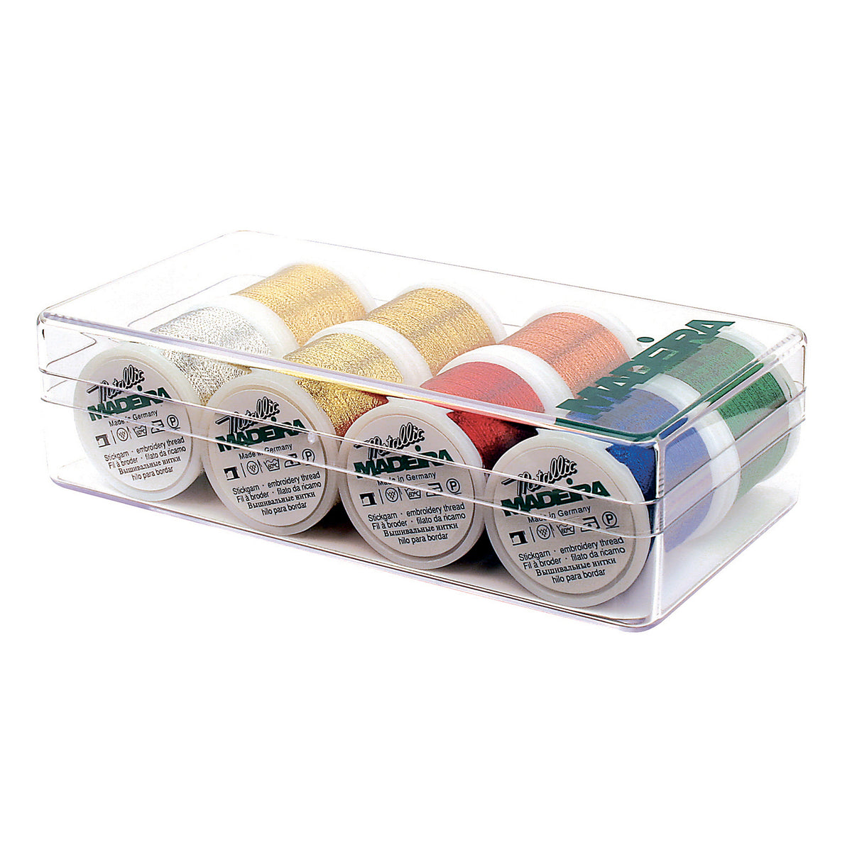 Madeira gift box of eight Metallic Classic thread spools