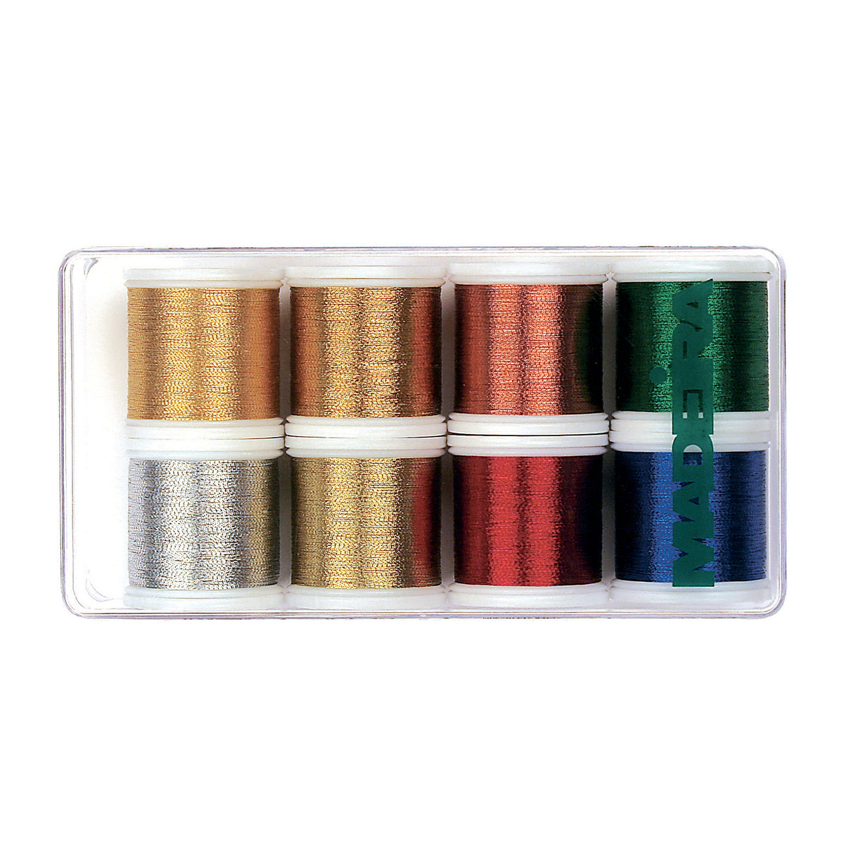 Madeira gift box of eight Metallic Classic thread spools