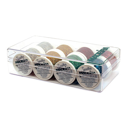 Madeira gift box of eight Metallic Spectra holographic thread spools