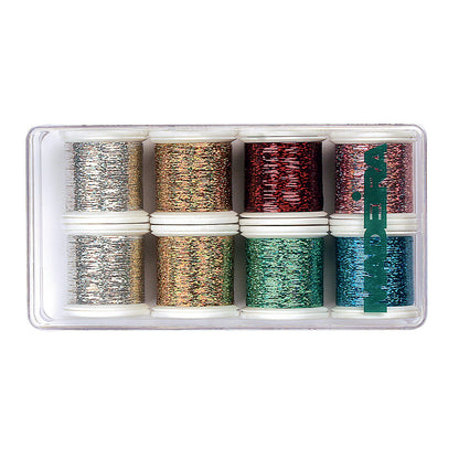 Madeira gift box of eight Metallic Spectra holographic thread spools