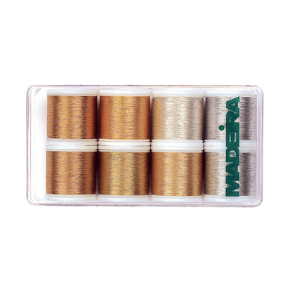 Madeira gift box of eight Heavy Metal metallic thread spools