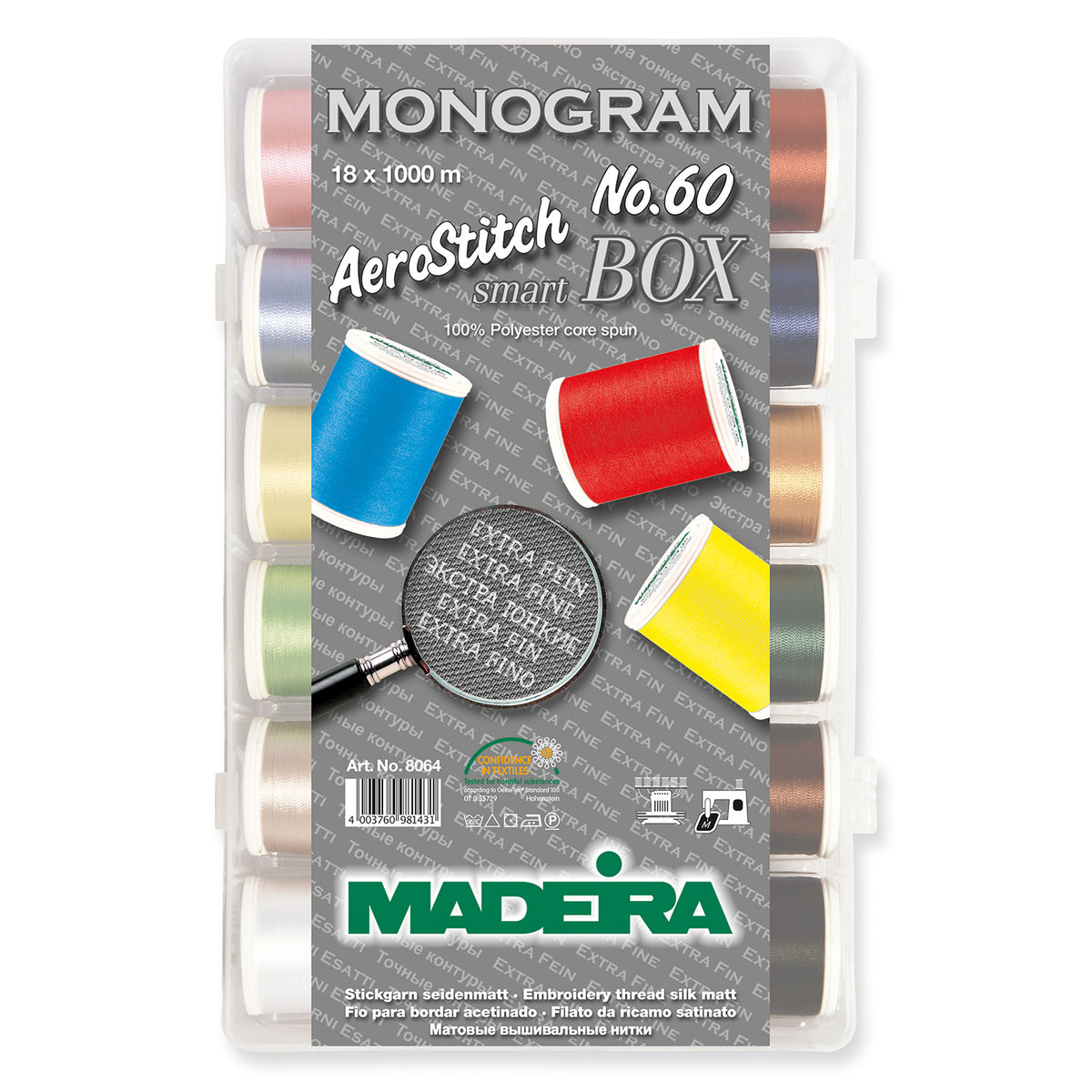 Madeira Smartbox of AeroStitch No.60 thread spools