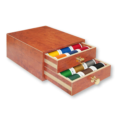 Madeira Mini Chest filled with Sensa Green thread spools
