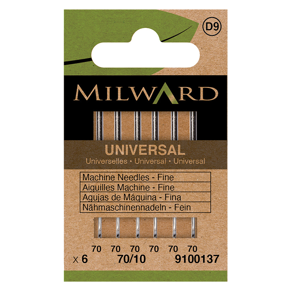 Pack of Milward universal machine needles size 70/10