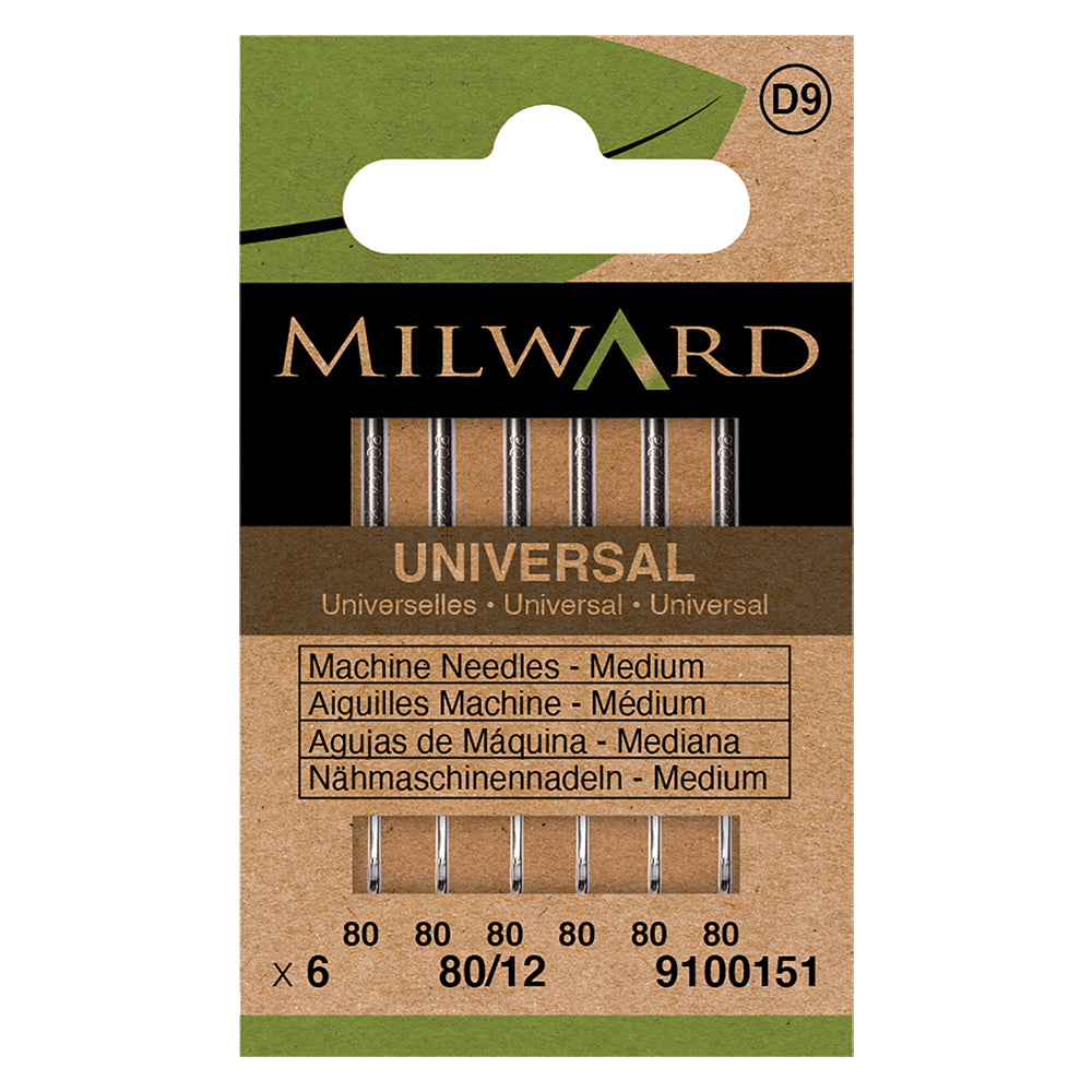 Pack of Milward universal machine needles size 80/12