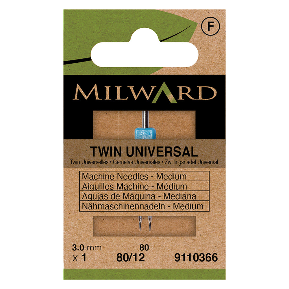 Milward universal twin machine needle