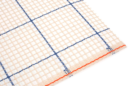 Roll of natural Zweigart rug canvas with grid lines