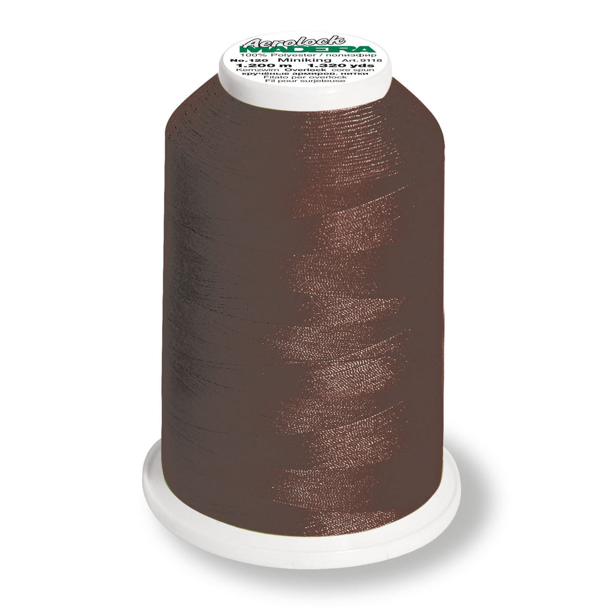 Chocolate spool of Madeira Aerolock overlocker thread