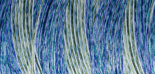 Madeira Aeroflock textured overlock thread on a mini king spool in ocean