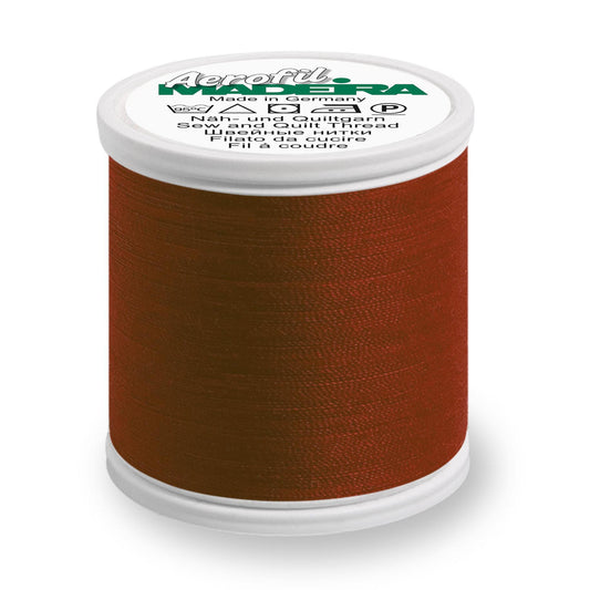 Madeira Aerofil No.120 Sew-All Thread 400m - Dark Burnt Oran
