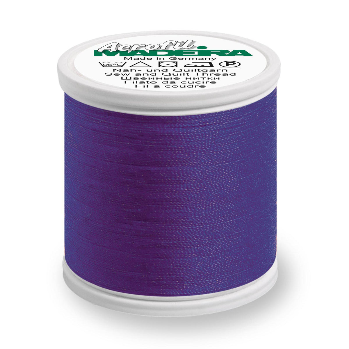 Spool of Madeira Aerofil sewing thread in Petunia