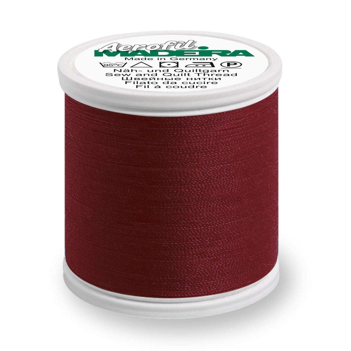 Spool of Madeira Aerofil sewing thread in Mulberry