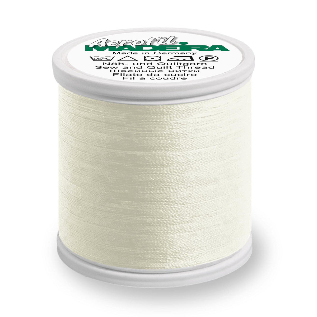 Spool of Madeira Aerofil sewing thread in Wheat