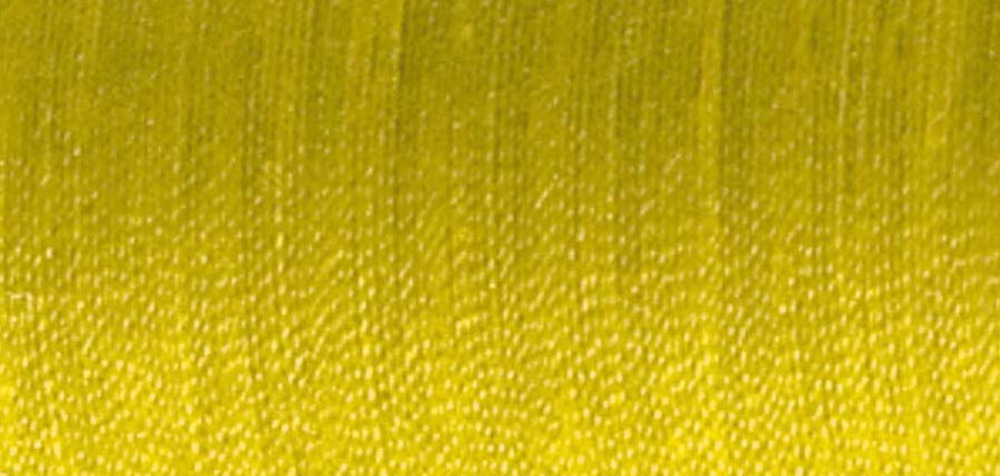 Spool of Madeira Aerofil sewing thread in amber