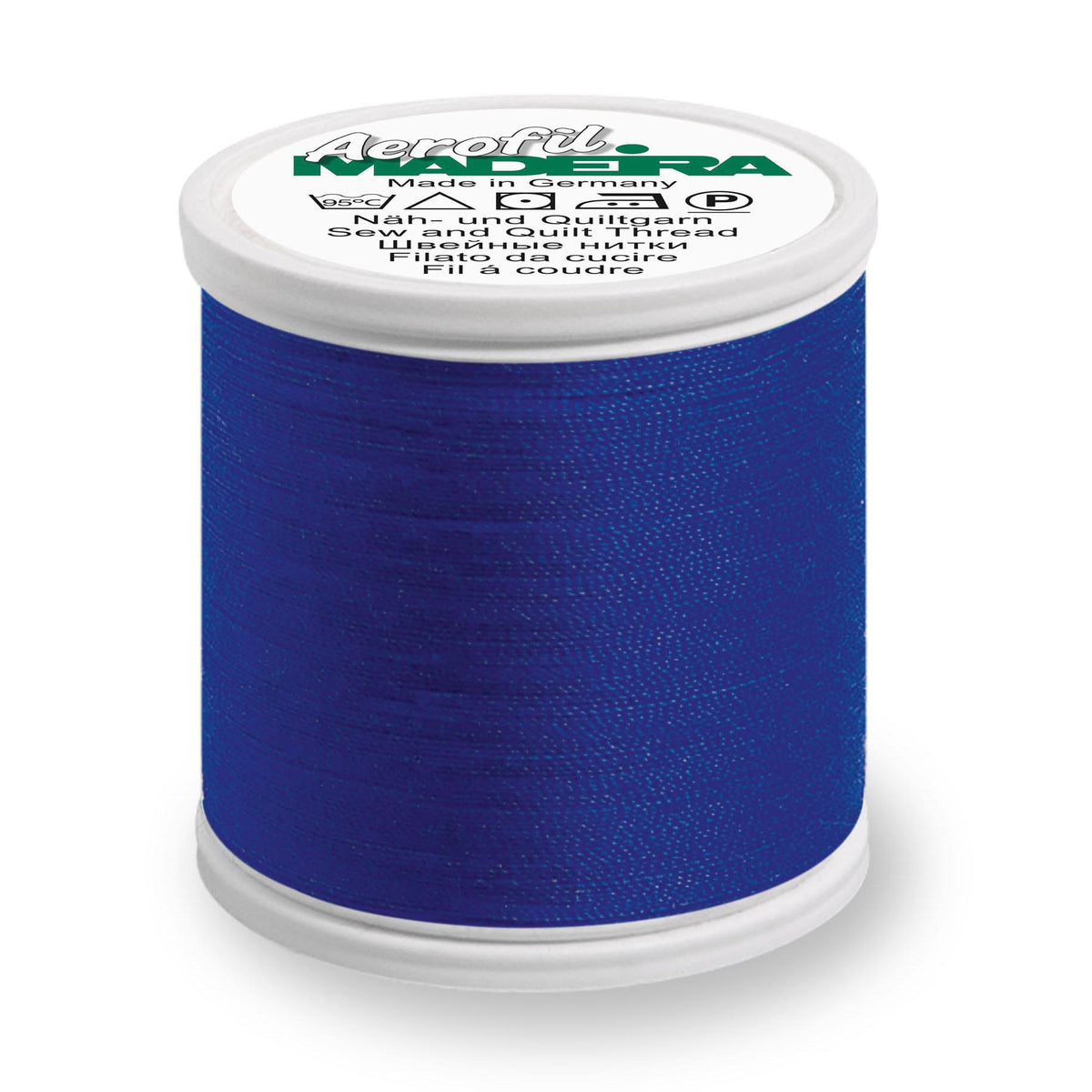 Spool of Madeira Aerofil sewing thread in Midnight