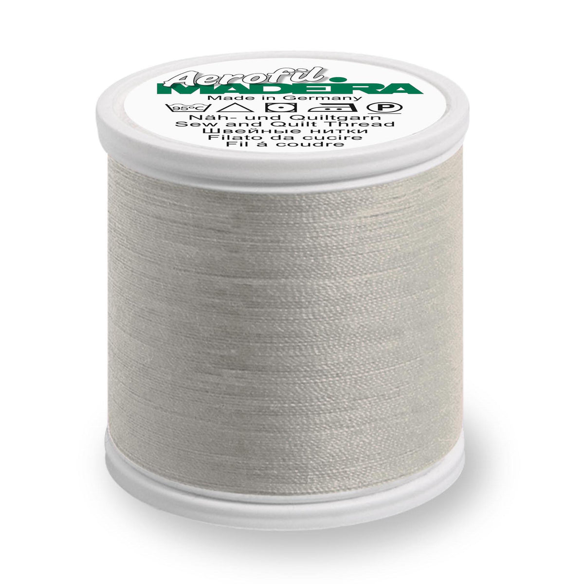 Madeira Aerofil No.120 400m spool of thread in Light Silver