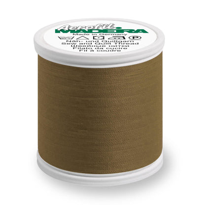 Spool of Madeira Aerofil sewing thread in autumn leaf