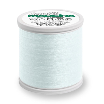Spool of Madeira Aerofil sewing thread in Pale Aqua