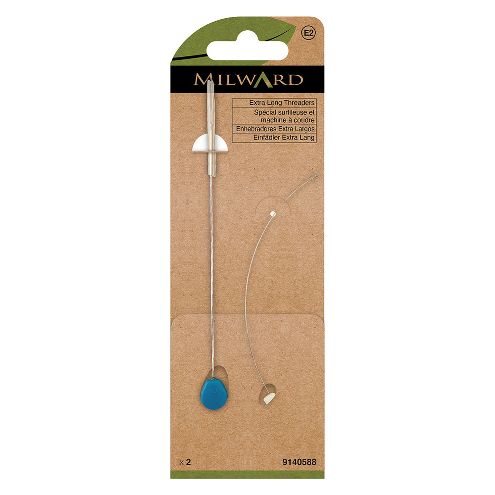Milward lock threaders for overlockers and sewing machines