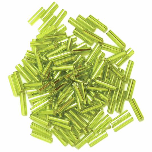Trimits Light Green Bugle Beads - 30g