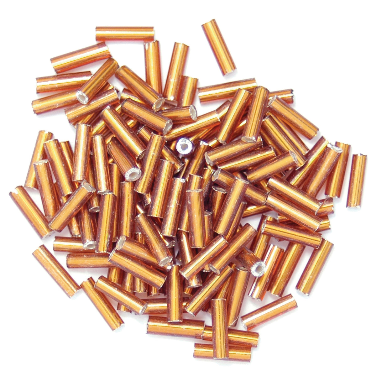 Pack of bronze bugle beads