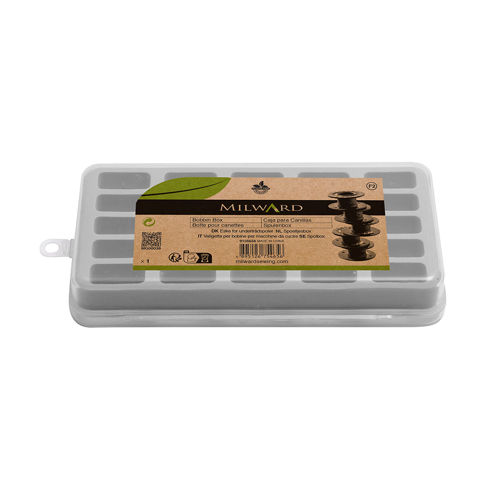 Milward plastic bobbin box for 25 bobbins