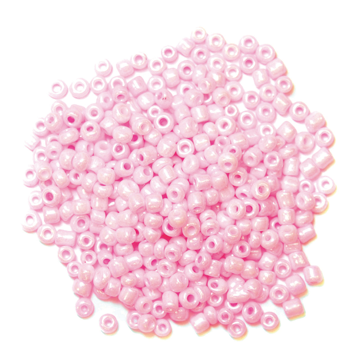 Pack of pink seed beads
