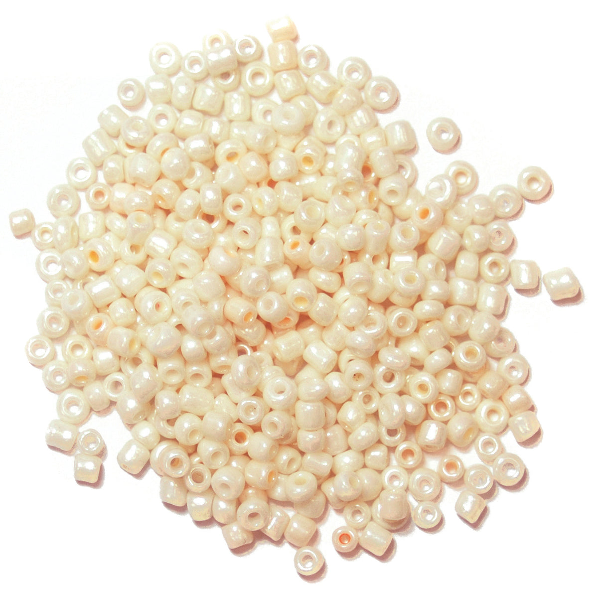 Pack of cream seed beads