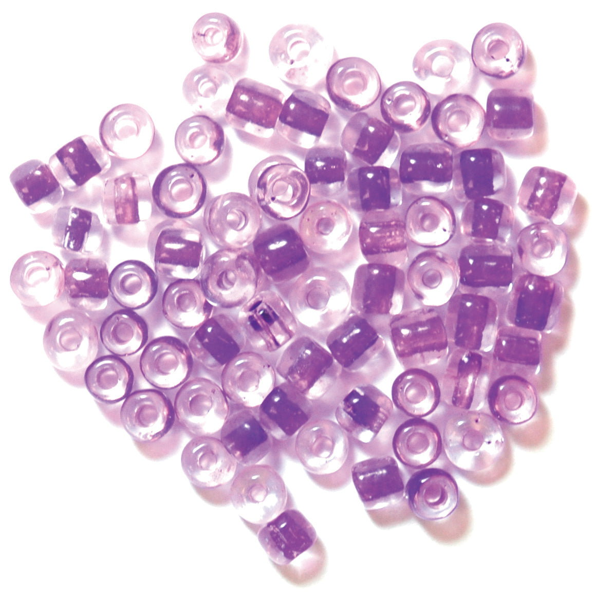 Pack of lilac E beads
