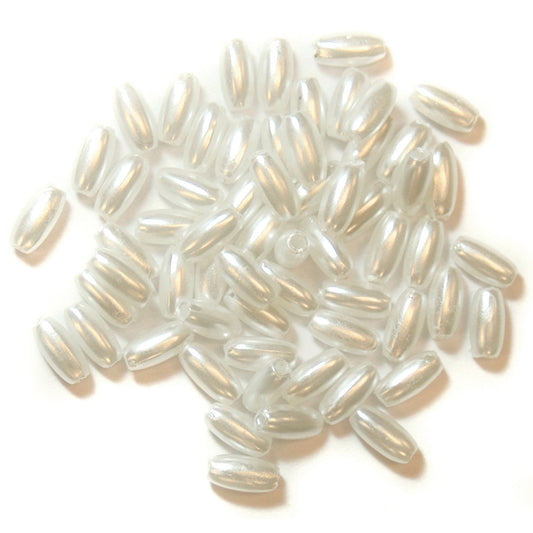 Pack of white 6mm pearl beads