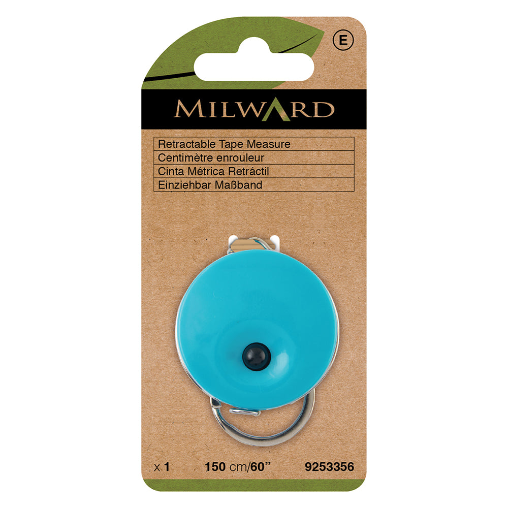 Milward Green retractable tape measure on a key ring