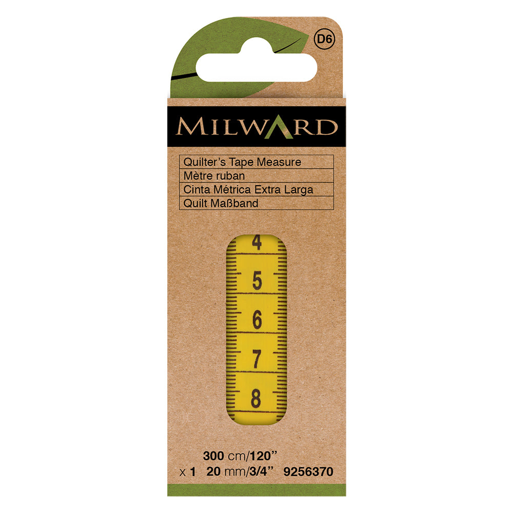 Milward Green extra long quilter's tape measure