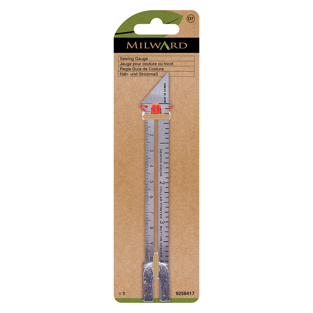 Milward sewing gauge with point turner