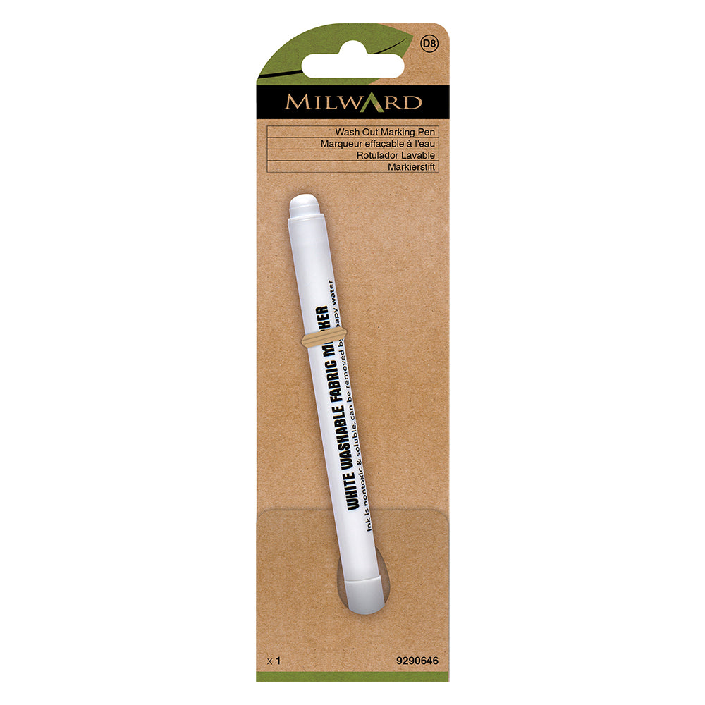 Milward white water soluble fabric marker pen