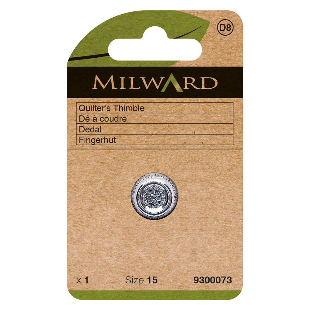 Milward nickel plated quilters thimble
