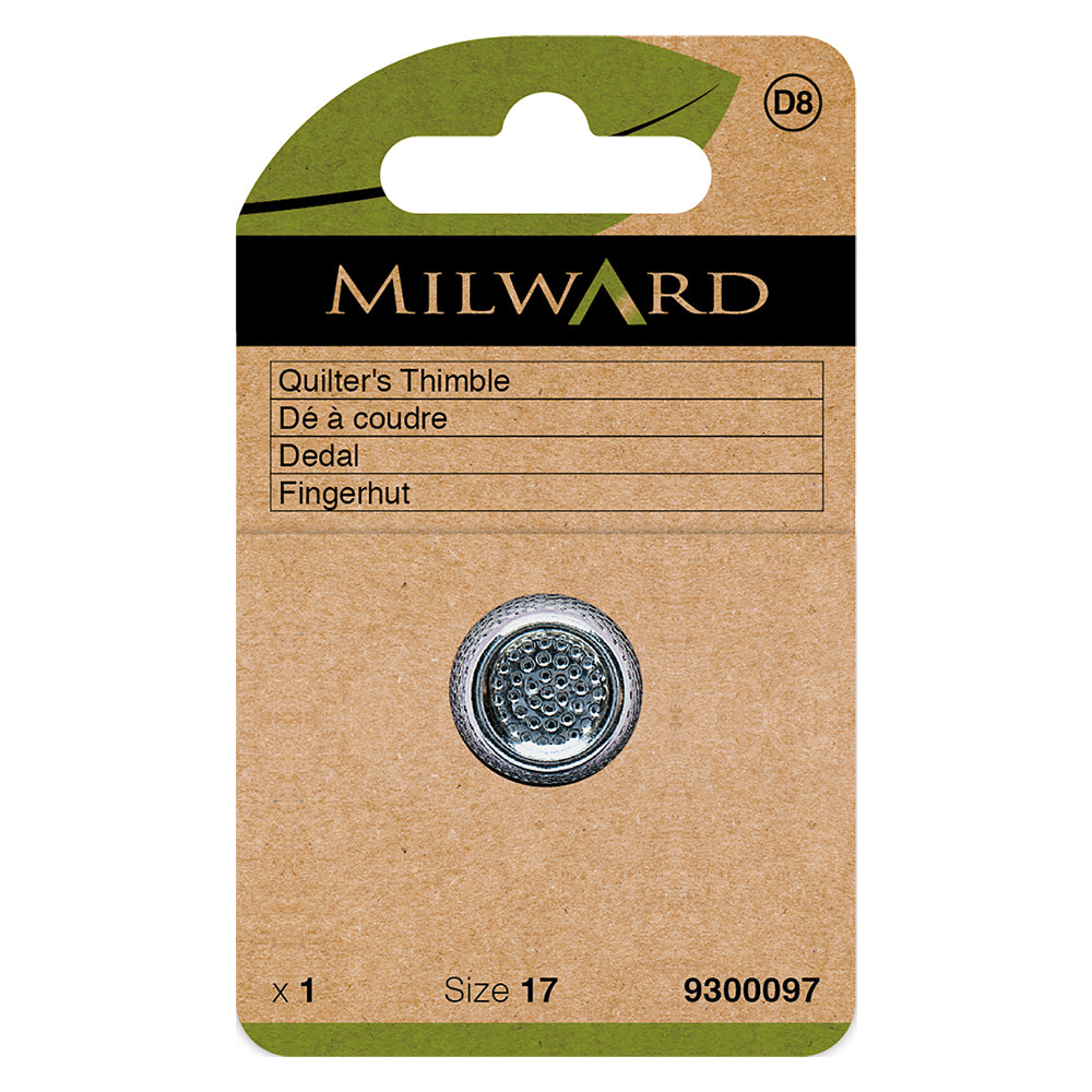 Milward nickel plated quilters thimble