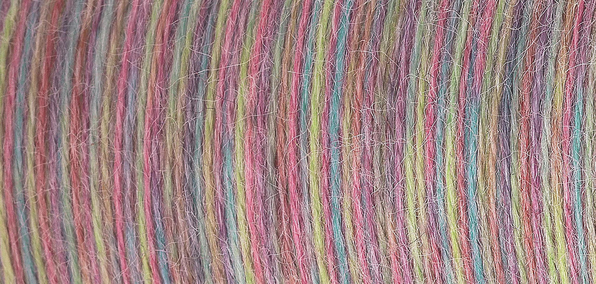 Madeira Lana No.12 Multicolour Wool Blend Embroidery Thread 200m - Shade 3385