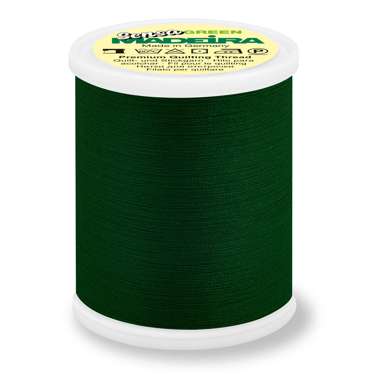 Spool of Madeira Sensa Green No. 40 embroidery thread in Black Forest