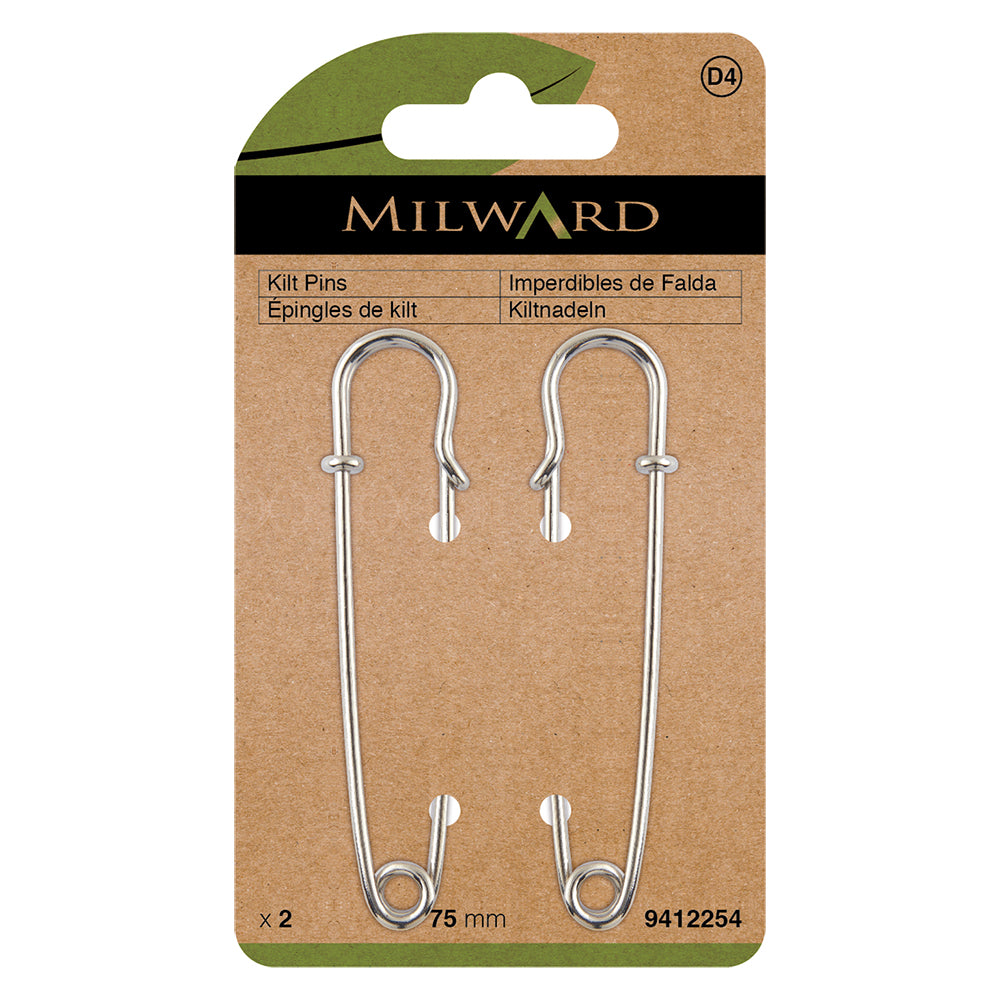Two 75mm kilt pins