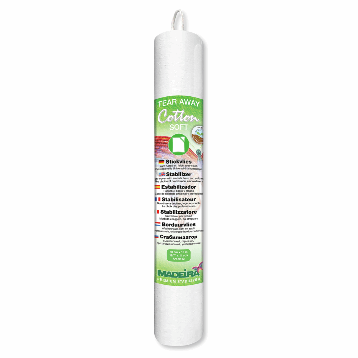 Madeira Tear-Away Cotton Soft Stabilizer - 10m x 50cm