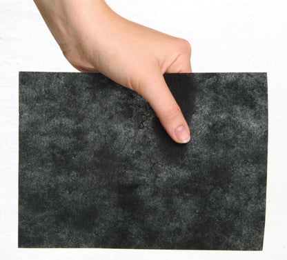 Boxed roll of black Madeira Cotton Soft tear-away stabiliser