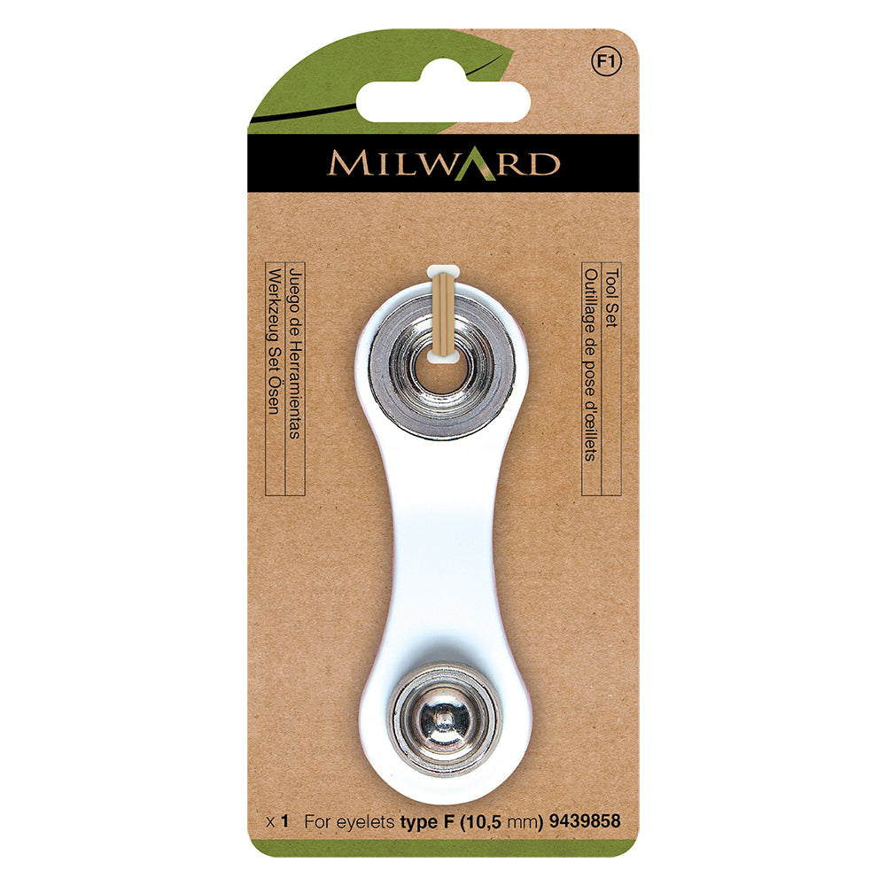 Milward 10.5mm eyelet clamp tool and hole punch