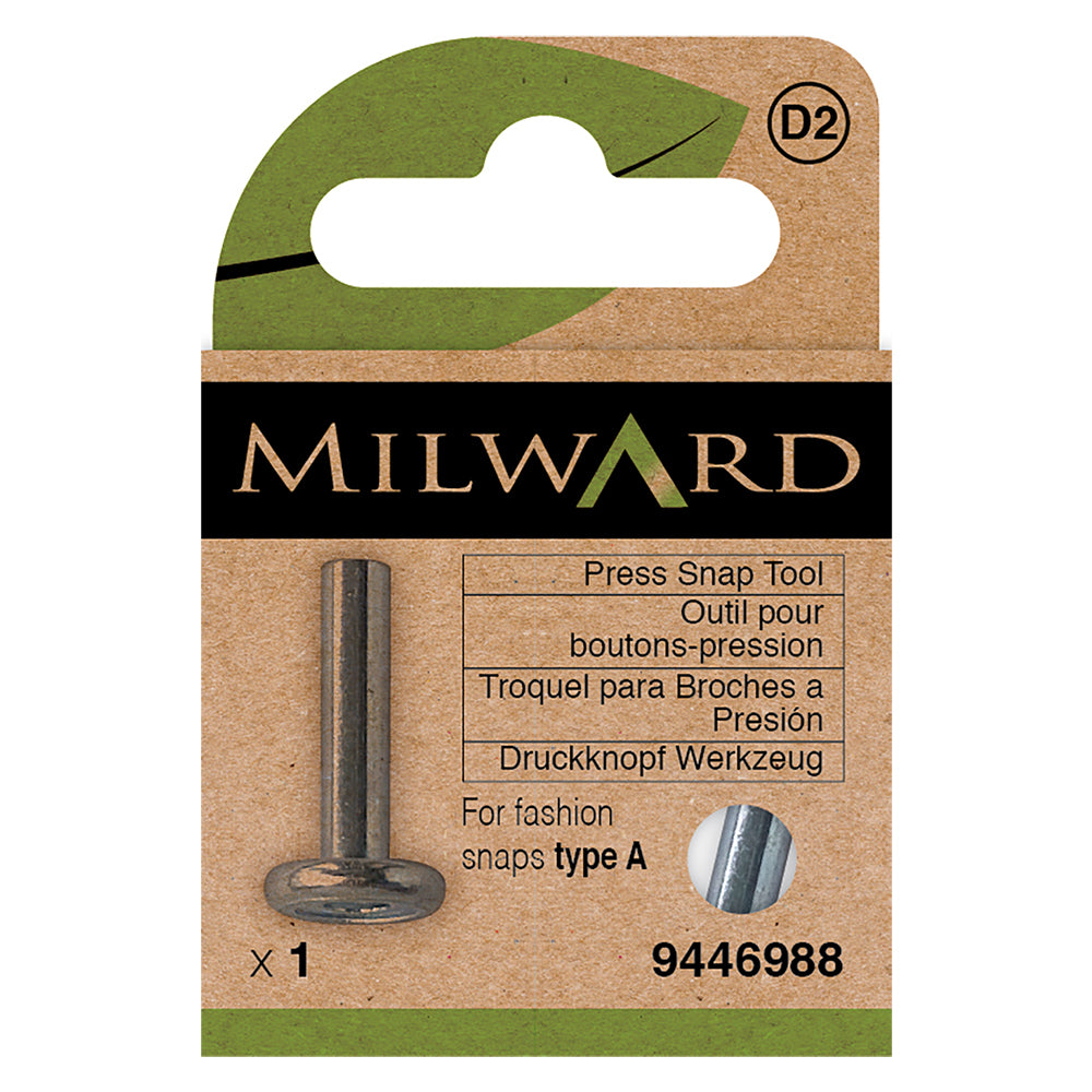 Snap fastener press tool