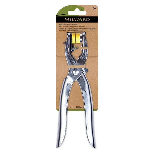 Snap fastener and eyelet pliers