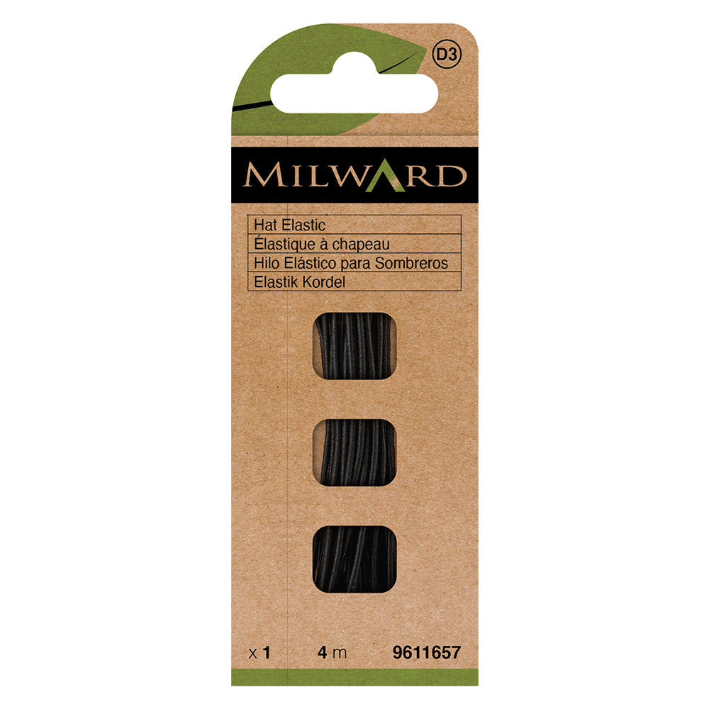 Card of black narrow hat elastic