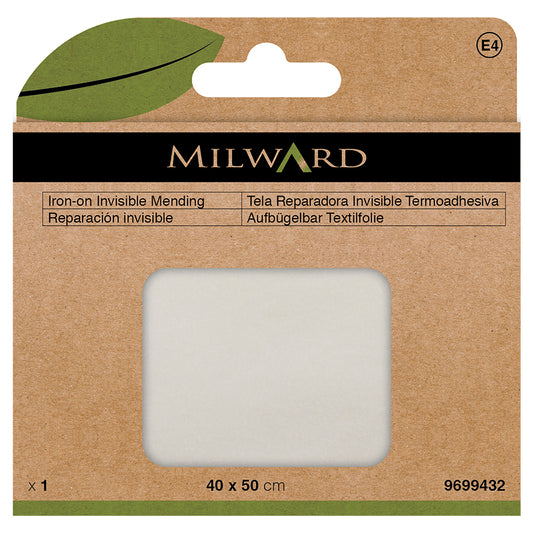 Packet of transparent iron-on invisible mending sheet