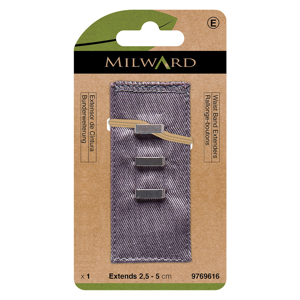 Light grey hook and bar waistband extender