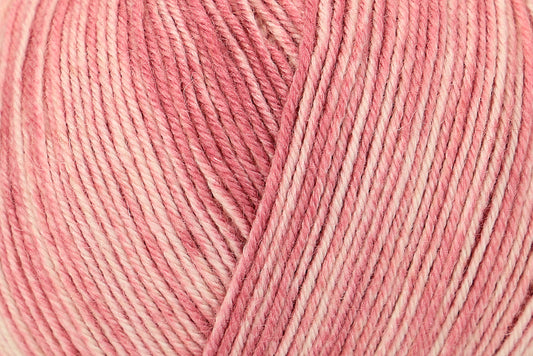 Ball of Regia Silk Color 4 ply yarn in rose